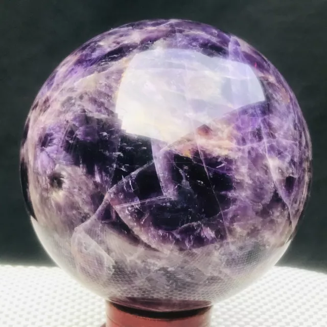 3593G NATURAL DREAM Amethyst Sphere Polished Quartz Crystal Ball Aura ...