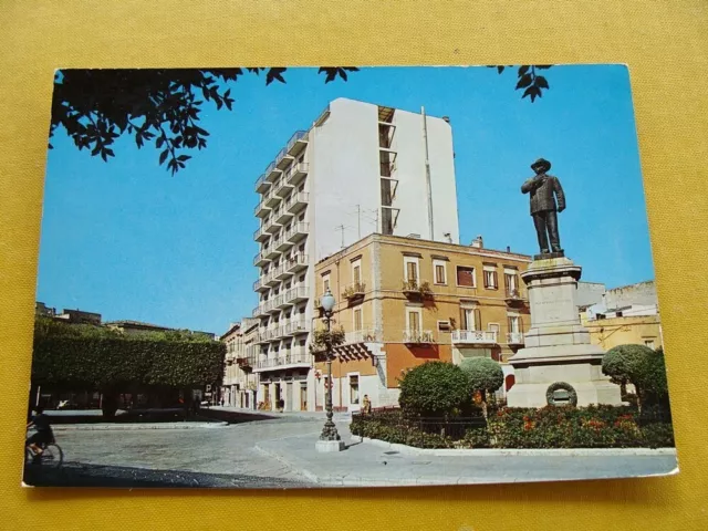 (FG.AQ) CORATO - PIAZZA PLEBISCITO e MONUMENTO A IMBRIANI POERIO