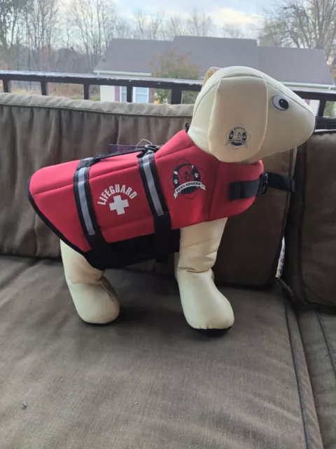 Paws Aboard R1300 Dog Life Jacket, Red Lifeguard - Small