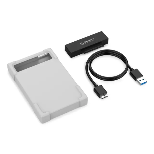 ORICO USB 3.0 to 2.5" SATA SSD HDD Adapter Hard Drive Reader w/ Silicone Case