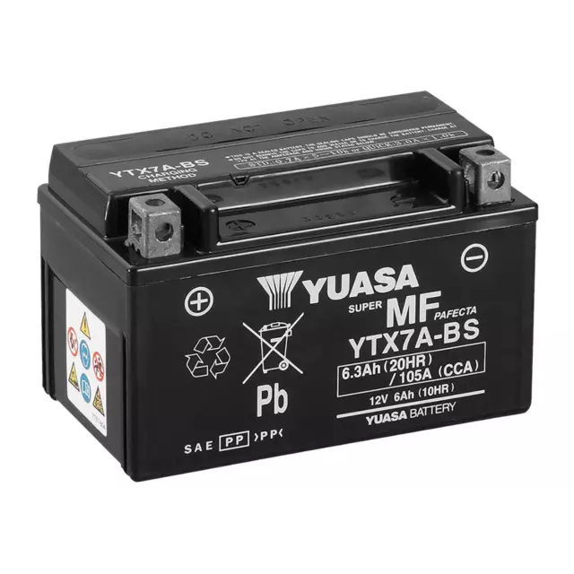 Batterie / Yuasa YTX7A BS 12V YAMAHA / XC / Fly / One R 150 1990 1998 GIA