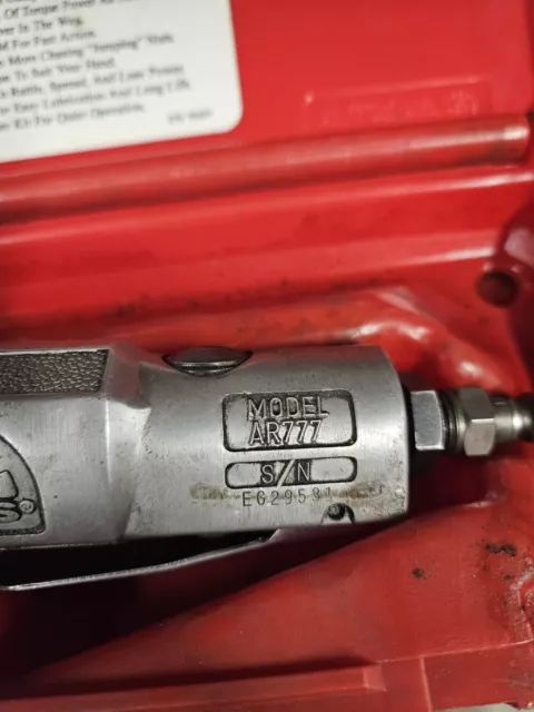 MAC Tools AR777 3/8 Drive Heavy Duty Air Ratchet Vintage Pneumatic Socket Wrench 3