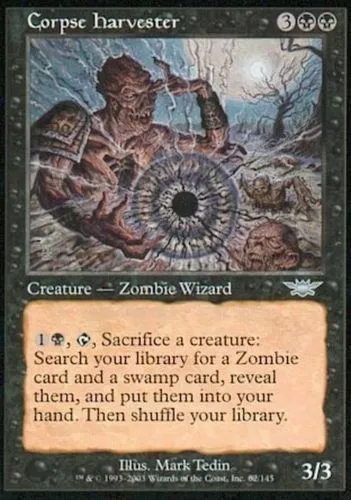 1x  CORPSE HARVESTER - Zombie - Onslaught - MTG - Magic the Gathering - NM