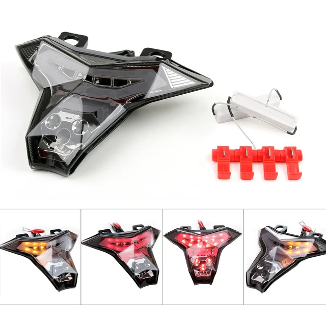 LED Integrated Turn Signals Taillight Tail light For Kawasaki Z1000 14-15 Smoke