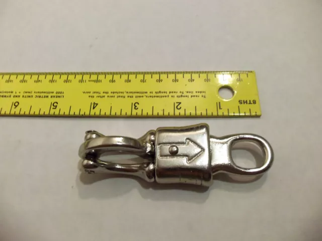 LOT OF 5 Panic Snap 3 7/8” Malleable Iron 1/2" Fixed-Eye Nickel Plated 10011