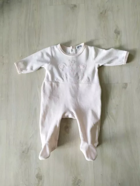 👶 Pyjama grenouillère velours bébé fille 3 mois