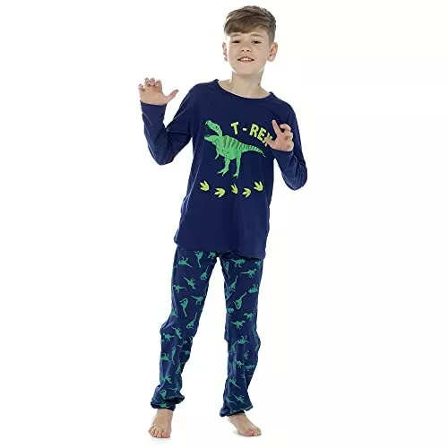 Pigiama mimetico bambini ragazzi dinosauro bambini pigiami 2 pezzi set dinosauro tuta da salotto