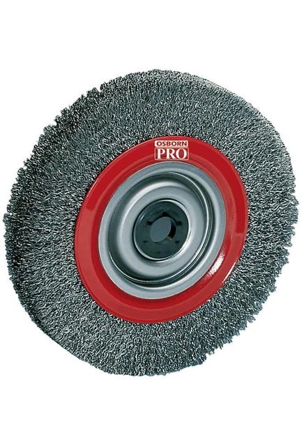 Spazzola rotonda osborn Ø 100 mm spessore filo 0,3 mm acciaio 28 mm 8000 min-1
