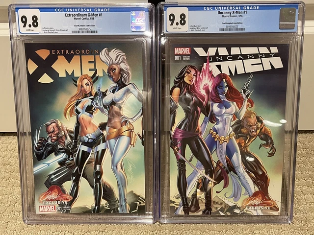 Uncanny X-Men #1 Extraordinary X-Men #1 2016 CGC 9.8 Connecting Covers Campbell