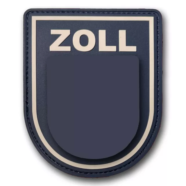 ZOLL Patch, Dunkelblau/Grau, PVC Abzeichen, Aufnäher, Rubberpatch, Klett -Neu-