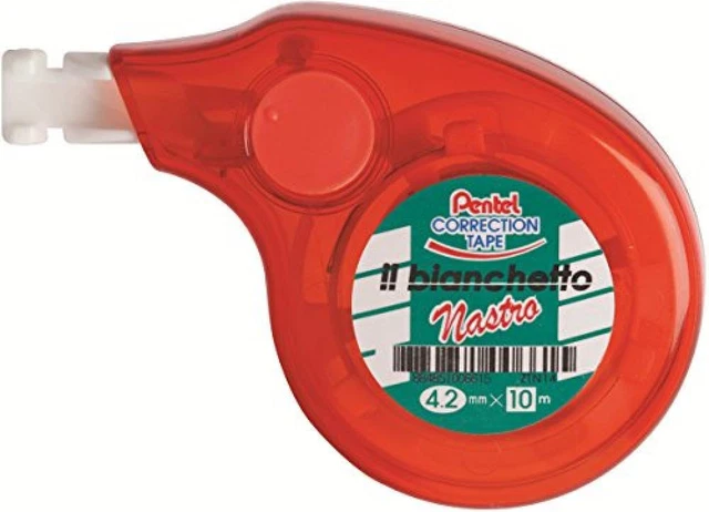 (TG. 12 pezzi) Pentel ZTN14 Il Bianchetto Nastro 10 mt, 12 pezzi - NUOVO