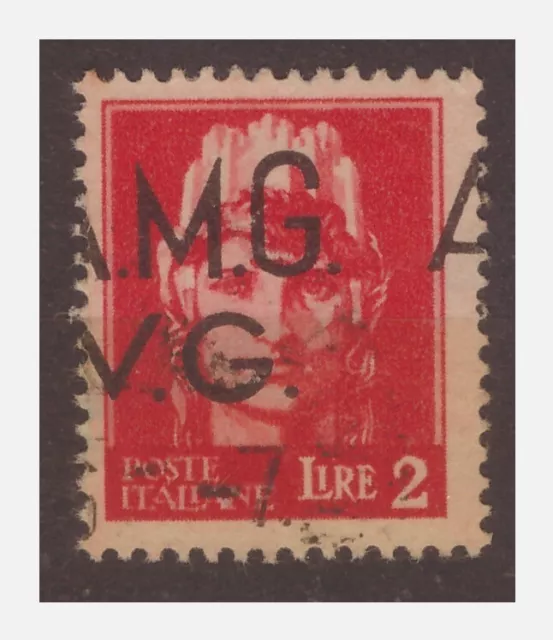 Trieste AMG VG - Lire 2 Soprastampa Moved Used