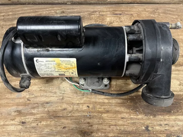 Century BN62 Pool Pump Motor, 3HP, 230Volt, 3450 RPM, Fr.- Y48Y, Shaft- 3/8"