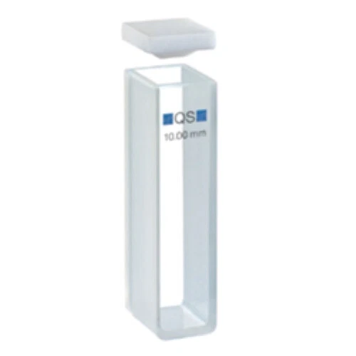 SHIMADZU QS 10.00MM QUARTZ CUVETTE FOR UV SPECTROSCOPY FREE SHIPPING