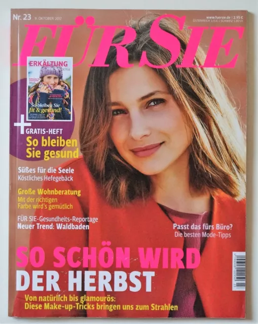 FÜR SIE - Nr. 23/2017 - frühere Ausgabe Frauen Zeitschrift + Extraheft ERKÄLTUNG