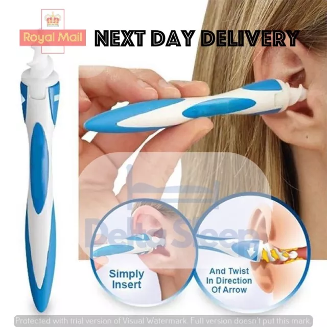 Spiral Ear Wax Cleaner Smart Removal Soft Swab Earwax Remover Tool Safe Earpick