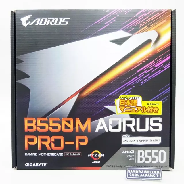 GIGABYTE B550M Aorus Pro-P Motherboard Micro ATX AMD B550 Chipset-equipped NEW