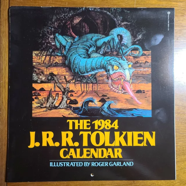 1984 JRR TOLKIEN Calendar Illustrated Roger Garland 29.99 PicClick