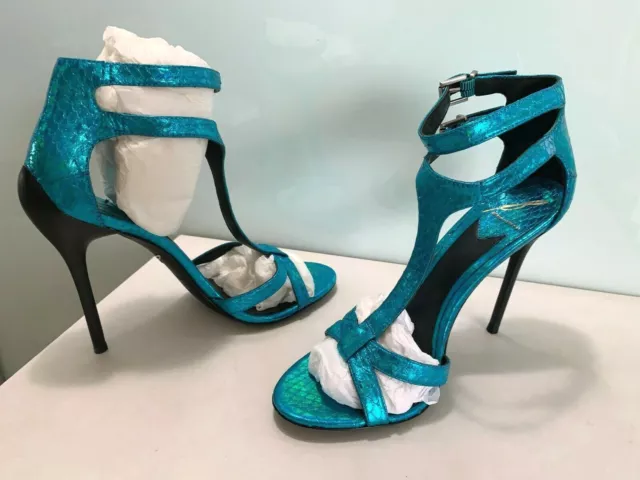 New Women's BRIAN ATWOOD Size 6.5, 7.5 Leather Ankle High Heel Sandal Shoes