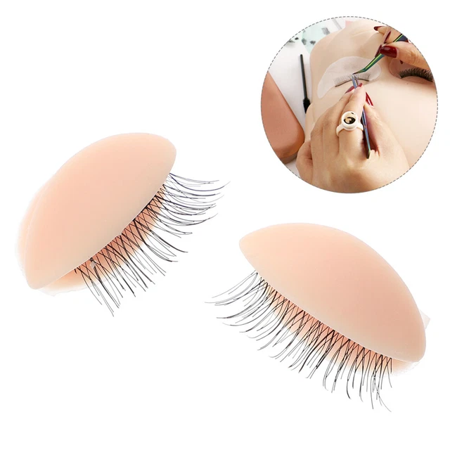3 paia palpebre rimovibili gel di ciottoli estensione ciglia in silicone con