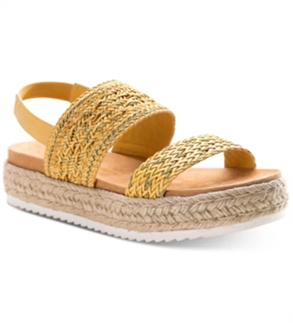 American Rag Women's Casual Espadrille Sandals Yellow Size 10 M