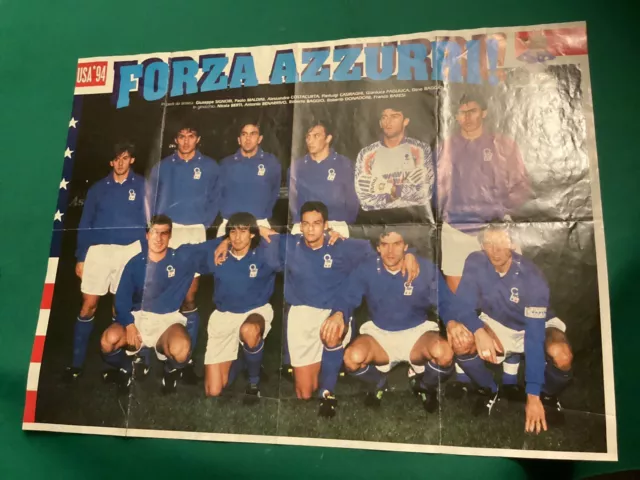 USA National Footballers Force Blue Poster 94 Supp. n.24/1994 al Giornalino