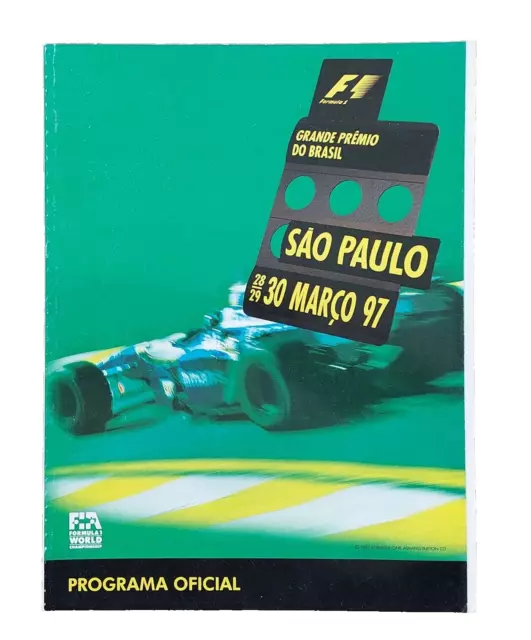 BRAZILIAN GRAND PRIX Formula 1 Motor Racing Official Programme Mar 1997