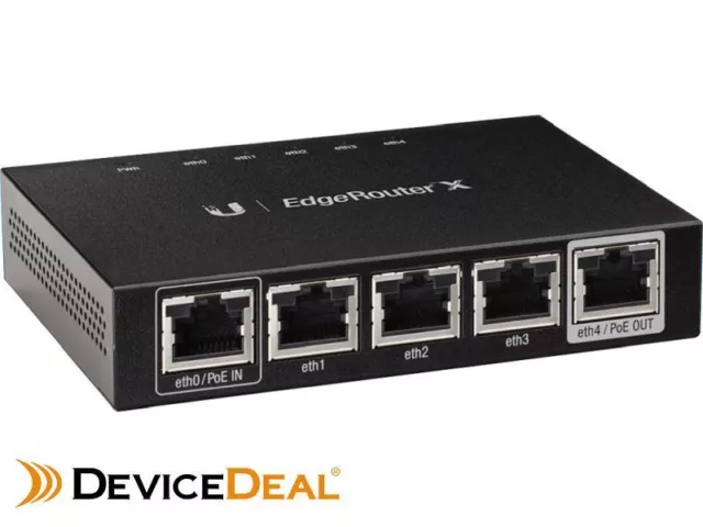 Ubiquiti Networks EdgeRouterX ER-X 5 Port Gigabit Router with AU Adaptor