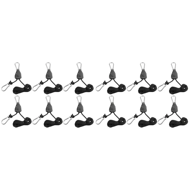 12 Pcs Heavy Duty Ropes Grow Lamp Hangers Light Fixture Plant Hanging Sling