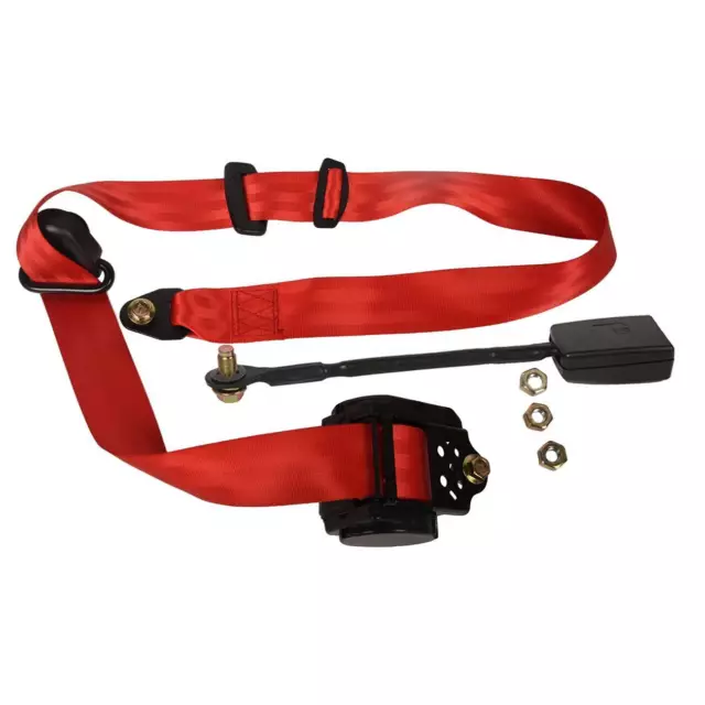 3 Point Ceinture Automatique de Sécurité Universel la Sangle Tüve Prüfug Rouge 3