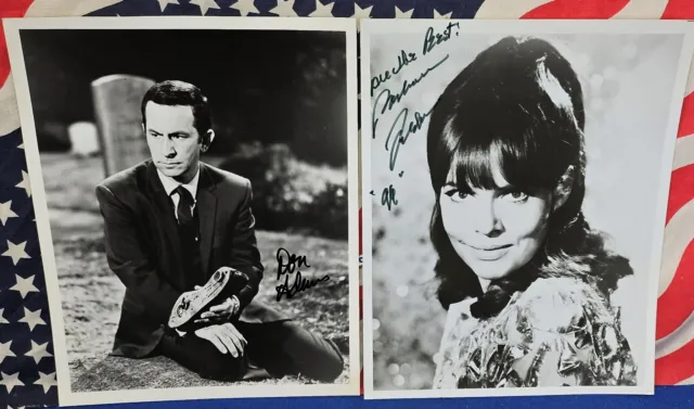 Don Adams Barbara Feldon Signed Get Smart Photos Autograph 8×10 TV Spy Spoof