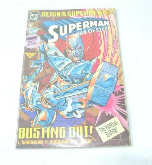 SUPERMAN THE MAN OF STEEL Reign Of The Supermen! DC Comics #22, June 1993