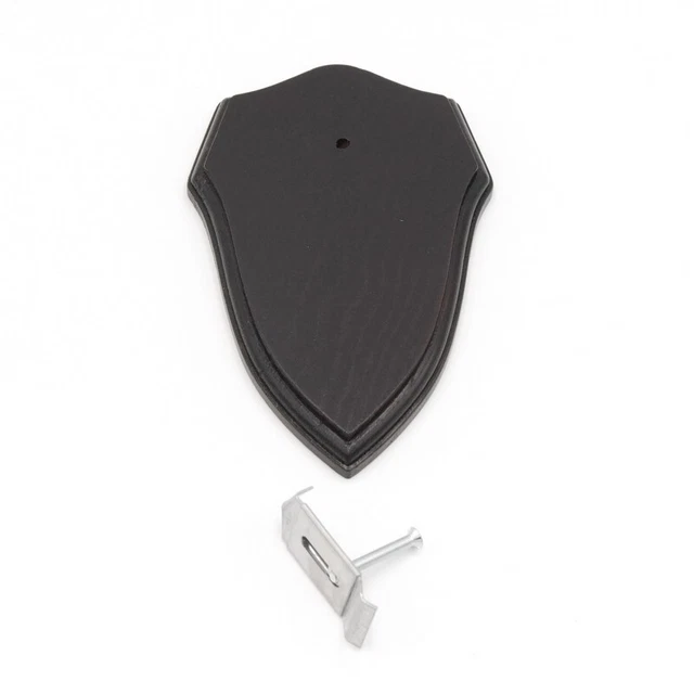 1 Escudo de Trofeo Forma para Ciervo Af 19cm x 11cm Oscuro Con 1 Pinza 2