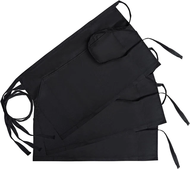 GWHOLE Set di 3 Grembiule da Cucina per Donne Uomini Chef Opere Grembiule...
