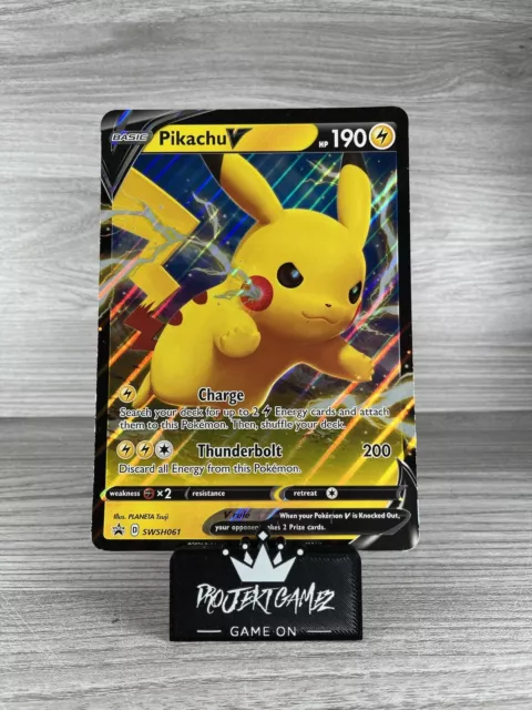 Pikachu V SWSH061 Sword & Shield Black Star Promos Pokemon TCG