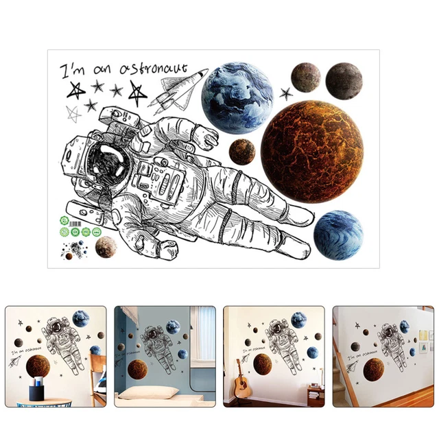 Adesivi Fluorescenti Stelle E Pianeti Per Camera Bambini - Decorazione Spaziale Luminosa Per Soffitto E Pareti - Foto 10