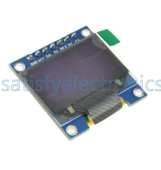 White 3-5V 0.96" SPI Serial 128X64 OLED LCD LED Display Module for Arduino