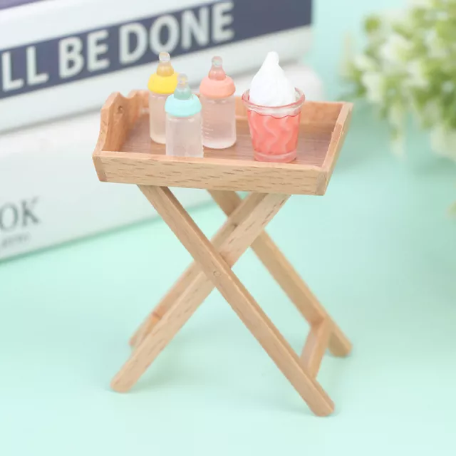 1:12 Scale Dolls House Miniatures Furniture Tray Food Table Kitchen Accessories