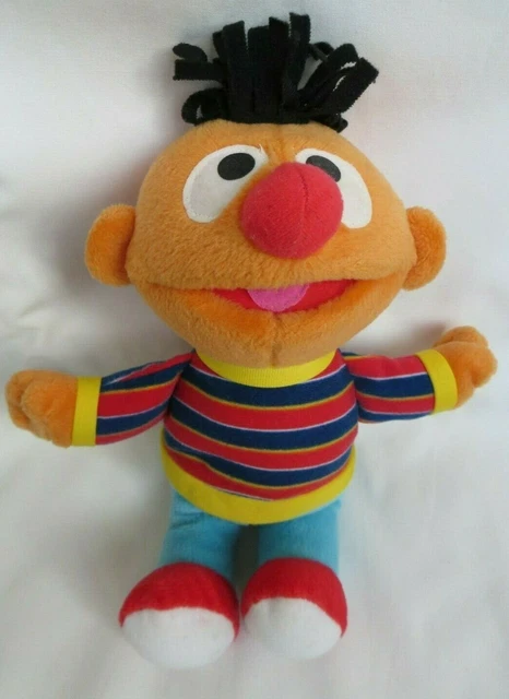 Ernie Sesame Street Plush Stuffed Doll Clean 2002 Mattel Fisher Price Toy 12"
