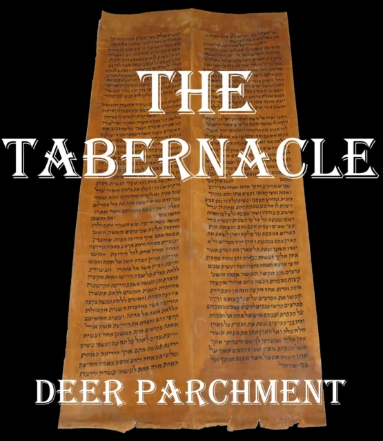 TORAH SCROLL BIBLE VELLUM MANUSCRIPT FRAGMENT 350-400 YRS YEMEN "The Tabernacle"