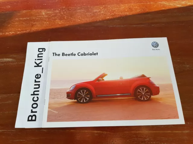 Volkswagen VW Beetle Cabriolet Range Sales Brochure March 2013 UK Market