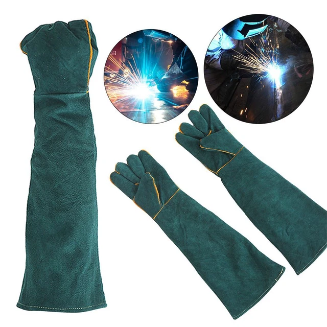 Anti-Heat Welding Glove Soldering Accessory Welding Gauntlets Works Gloves