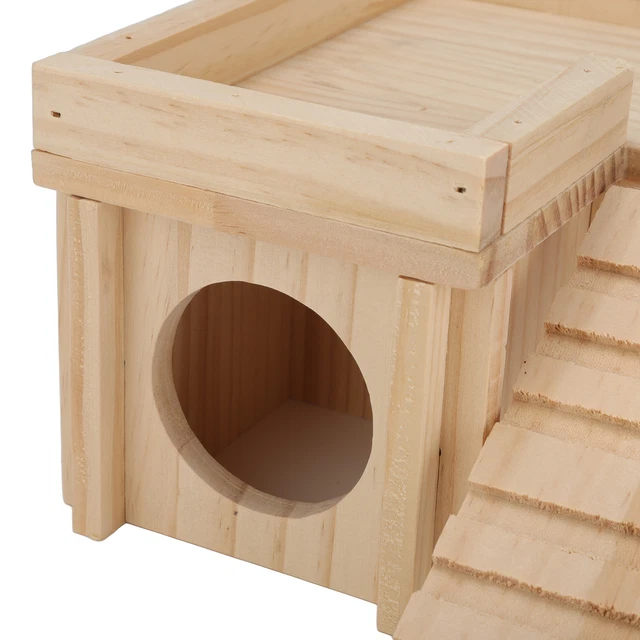 Hamster House Multi Rooms Guinea Pig Castle With Ladder Hideout Tunnel