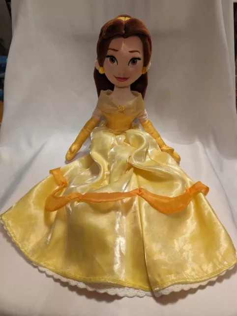 Disney Store Princess BELLE Beauty and the Beast Plush Doll soft toy 20" 