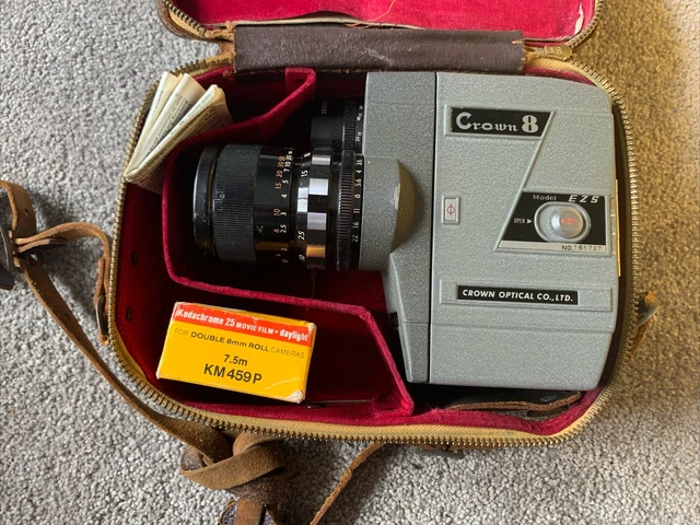 Caméra vintage super 8 CROWN 8 EZS Zoom Canton Vaud