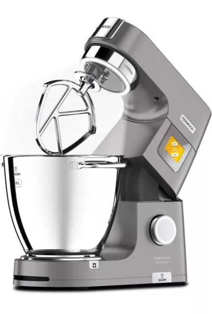 Kenwood Titanium Chef Patissier XL 1400W Küchenmaschine - Silber, 7L+2.Schüssel