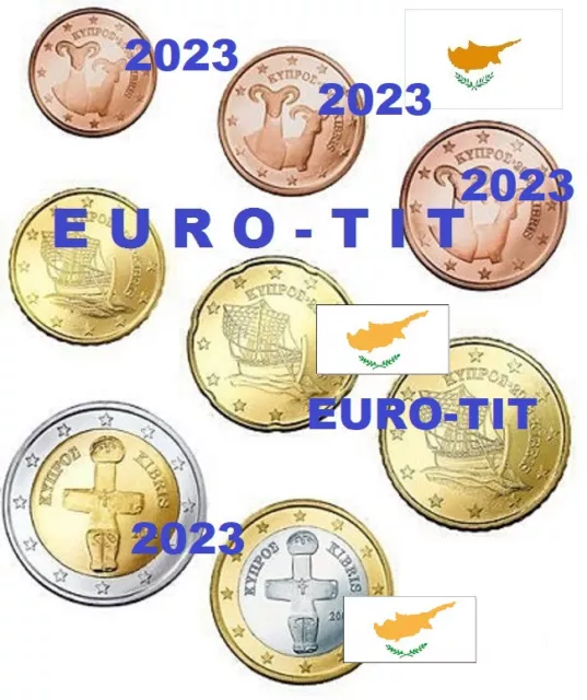 SERIE  8  PIECES   CHYPRE     NEUVES      2023           /   prévente