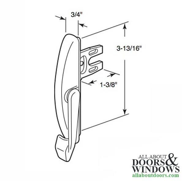 Truth 24.33 Maxim multipoint casement sash lock 1-5/8" Fork Projection