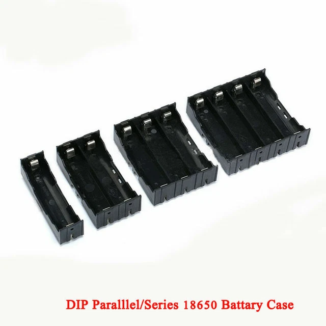 1 2 3 4 x 18650 Battery Holder Case DIP Parallel / Series With Pin For