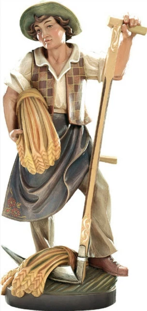 statue de San Damiano, sculpture en bois de Val Gardena. La